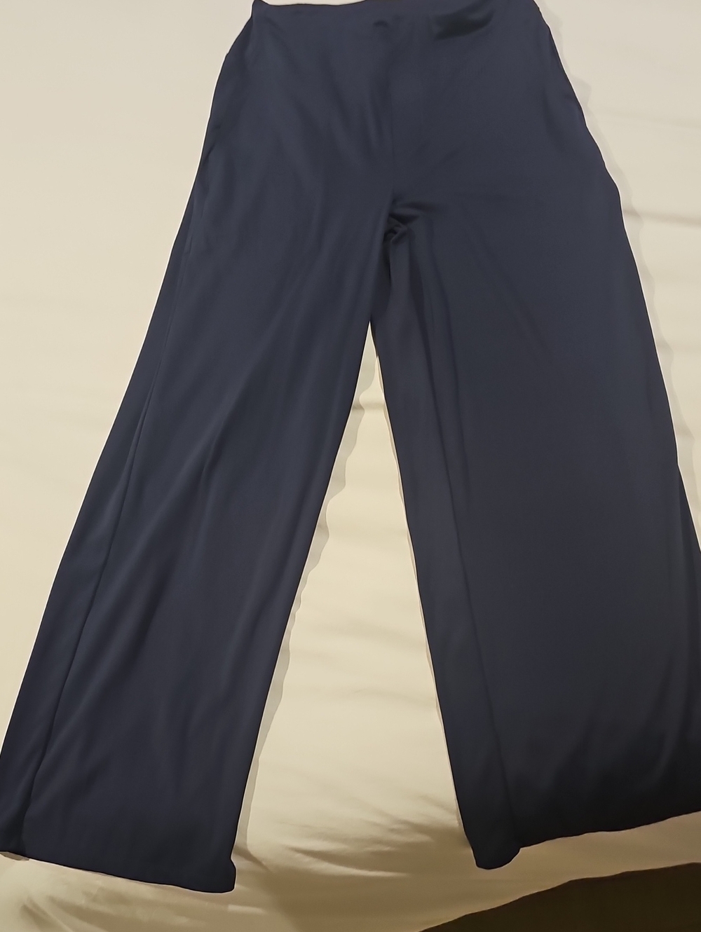 Women's Wide-Leg Navy Pants